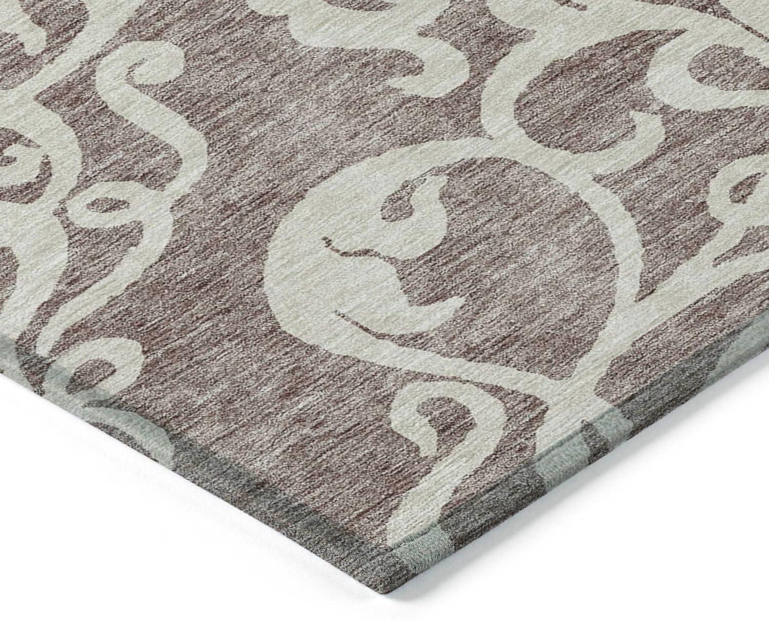 Chayden Washable Damask Indoor / Outdoor Rug