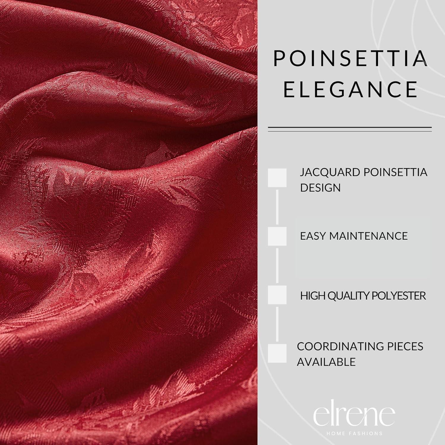 Astoria Grand Tilghman Poinsettia Floral Woven Tablecloth