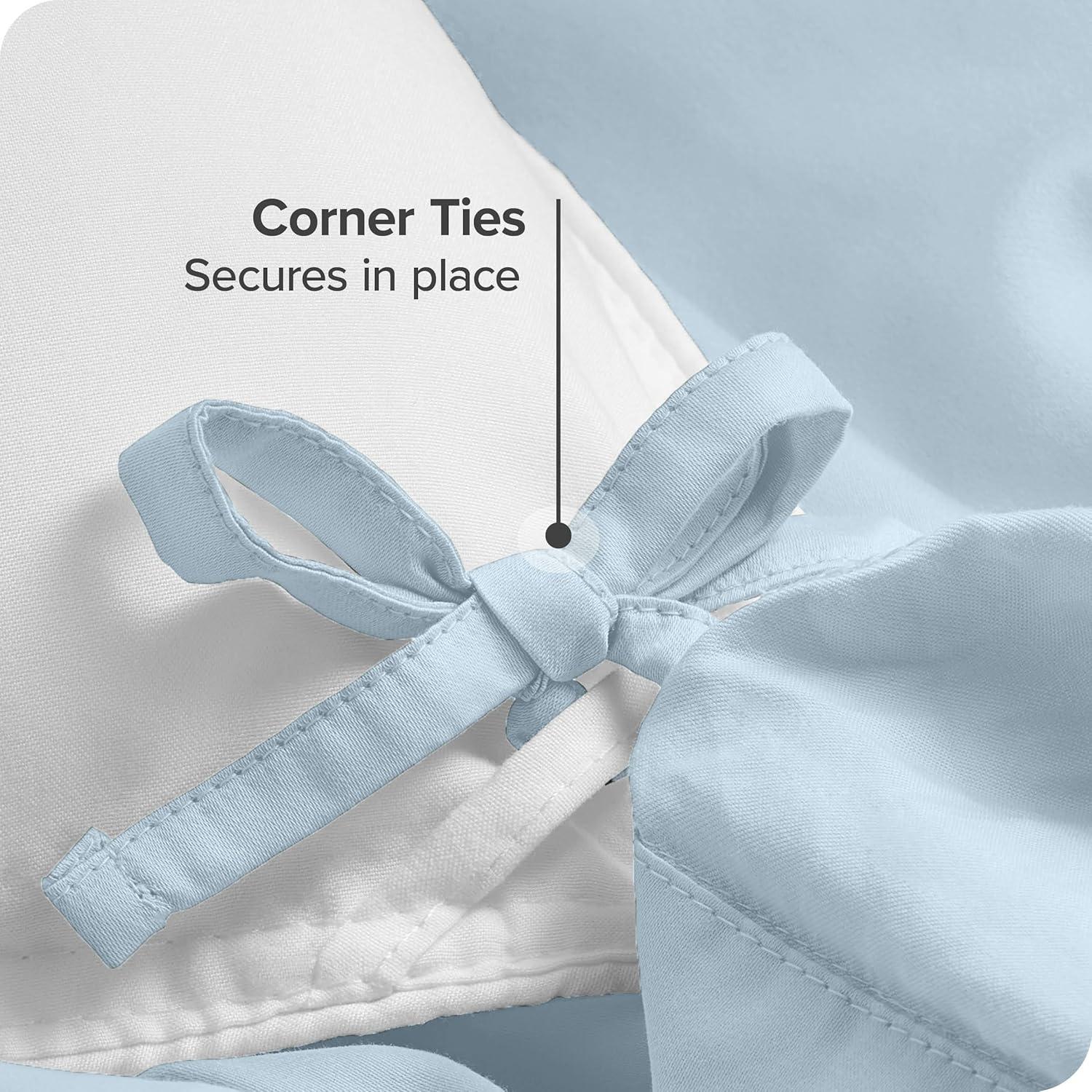 Bare Home Modern & Contemporary Organic Percale Machine Woven Duvet Cover Set