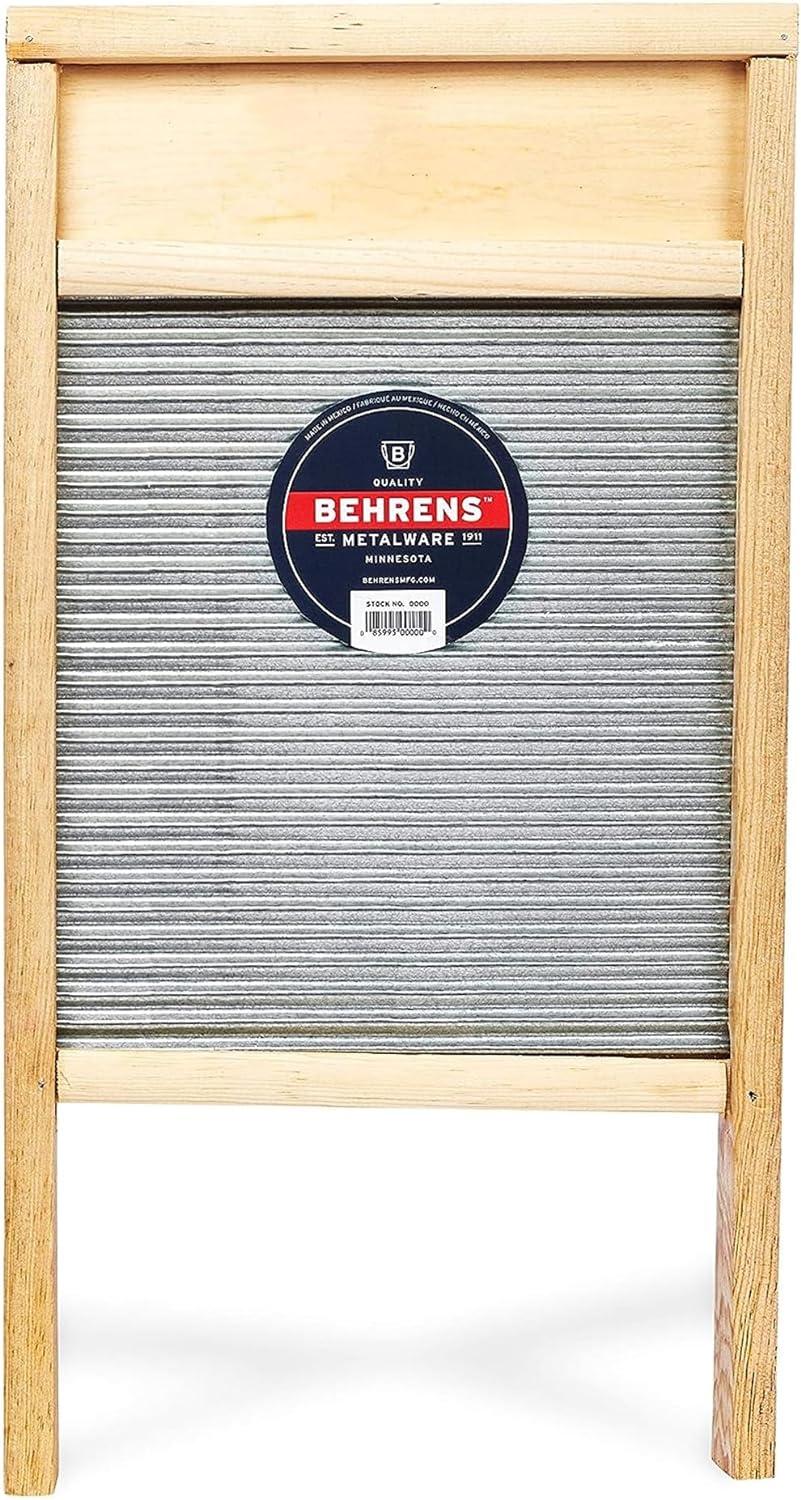 Behrens Steel & Wood Frame Washboard Manual Washing Machine, Large