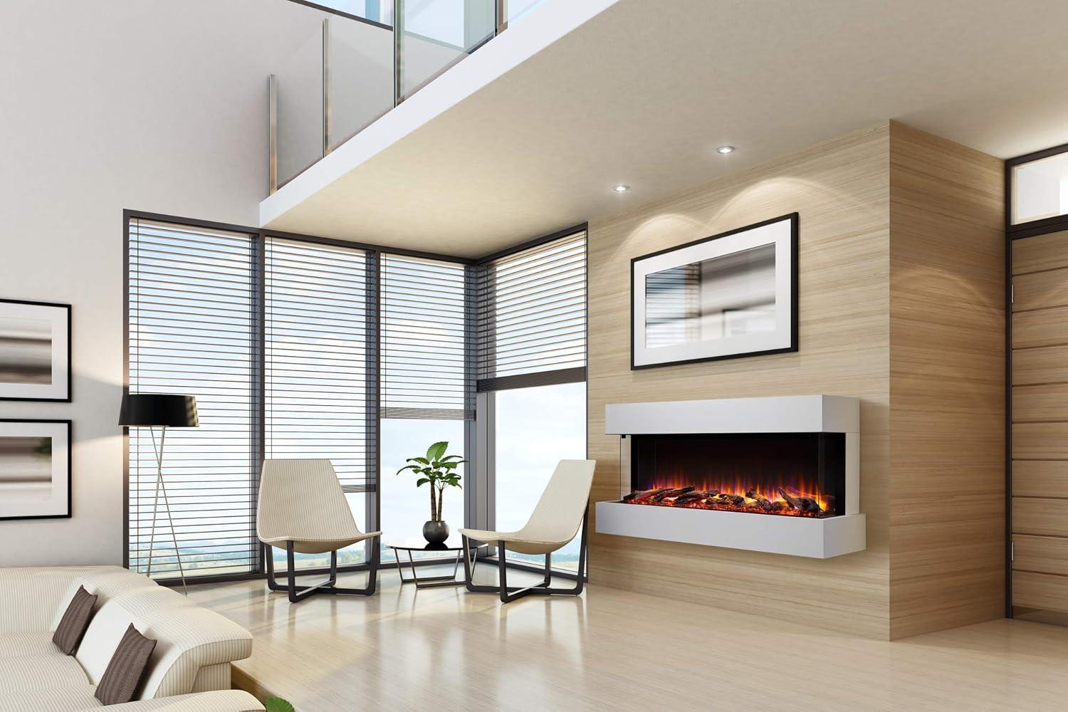 SimpliFire SF-SCT55-MANTEL Floating Mantel Kit for Scion 55, Primed MDF; for Wall Mount Applications (Includes Wall Mount Bracket) (SF-SCT55-MANTEL)