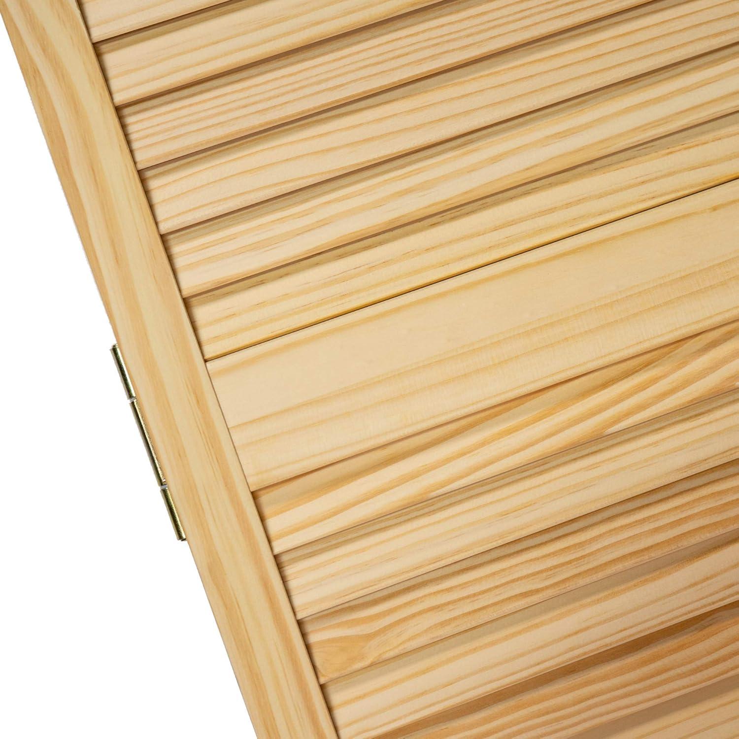 Louvered Wood Bi-Fold Door