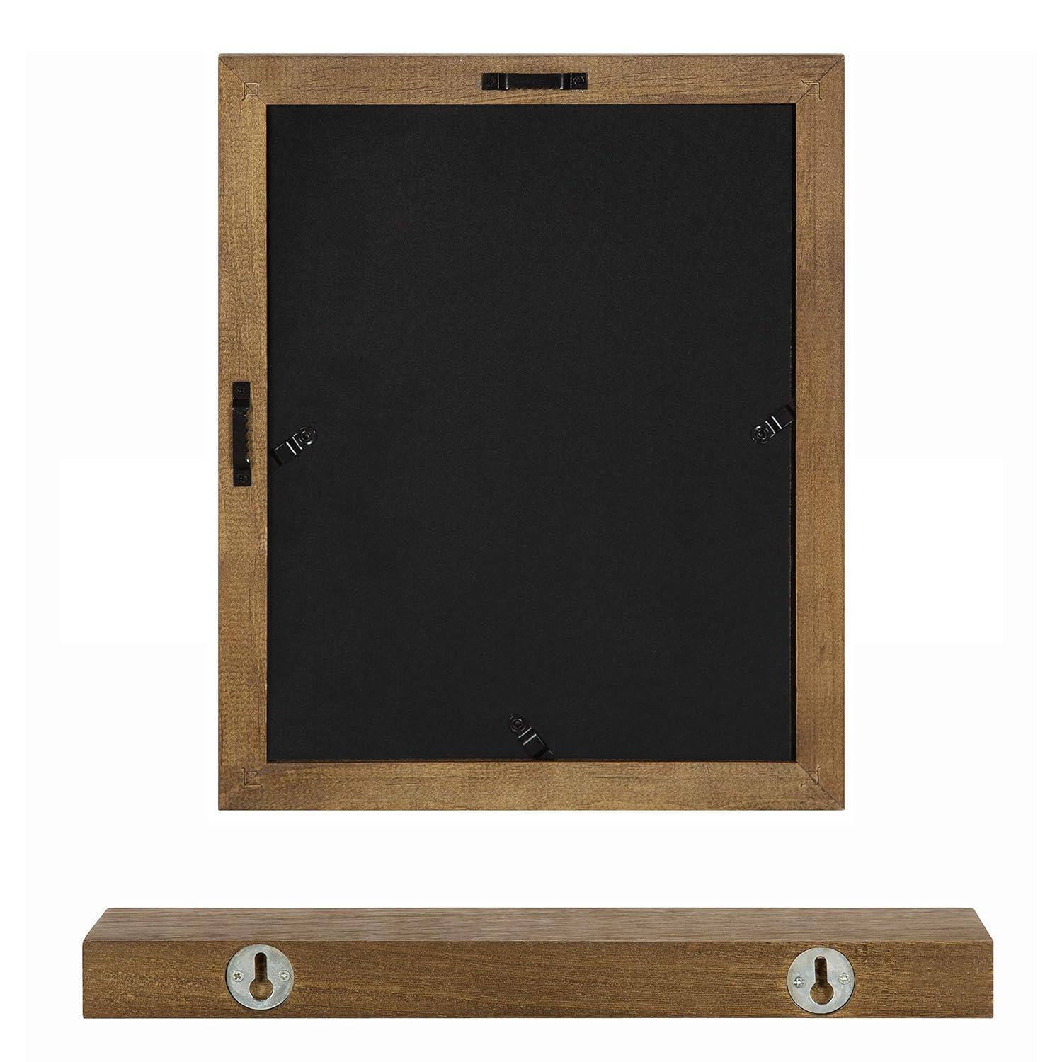 10pc Bordeaux Frame Box Set Natural: Wall Gallery Kit, Wood Shelves, Multi-Size Frames - Kate & Laurel All Things Decor