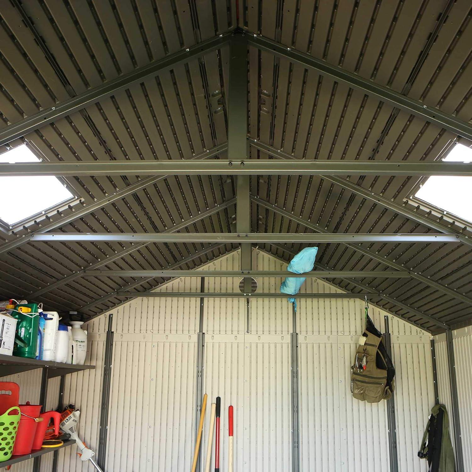 Lifetime 15 Ft. x 8 Ft. High-Density Polyethylene (Plastic) Steel Reinforced Outdoor Storage Shed