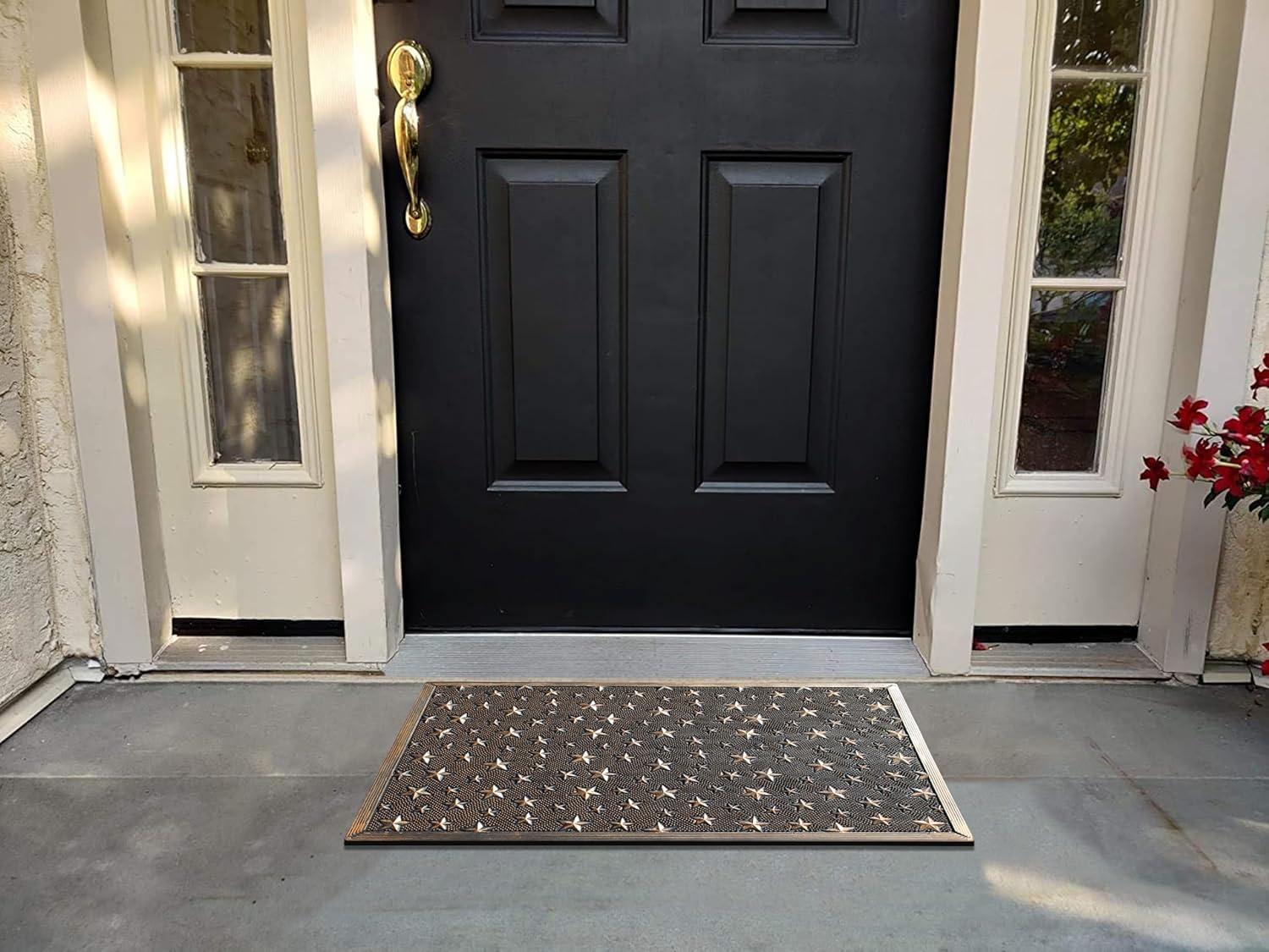 A1HC Good Luck Design Rubber Pin Welcome Door Mats 24"x36" for Outdoor Entrance, Fun Designed Doormat, Welcome Mats for Front Door Non-Slip Backing Rubber Doormat for Indoor Outdoor Use