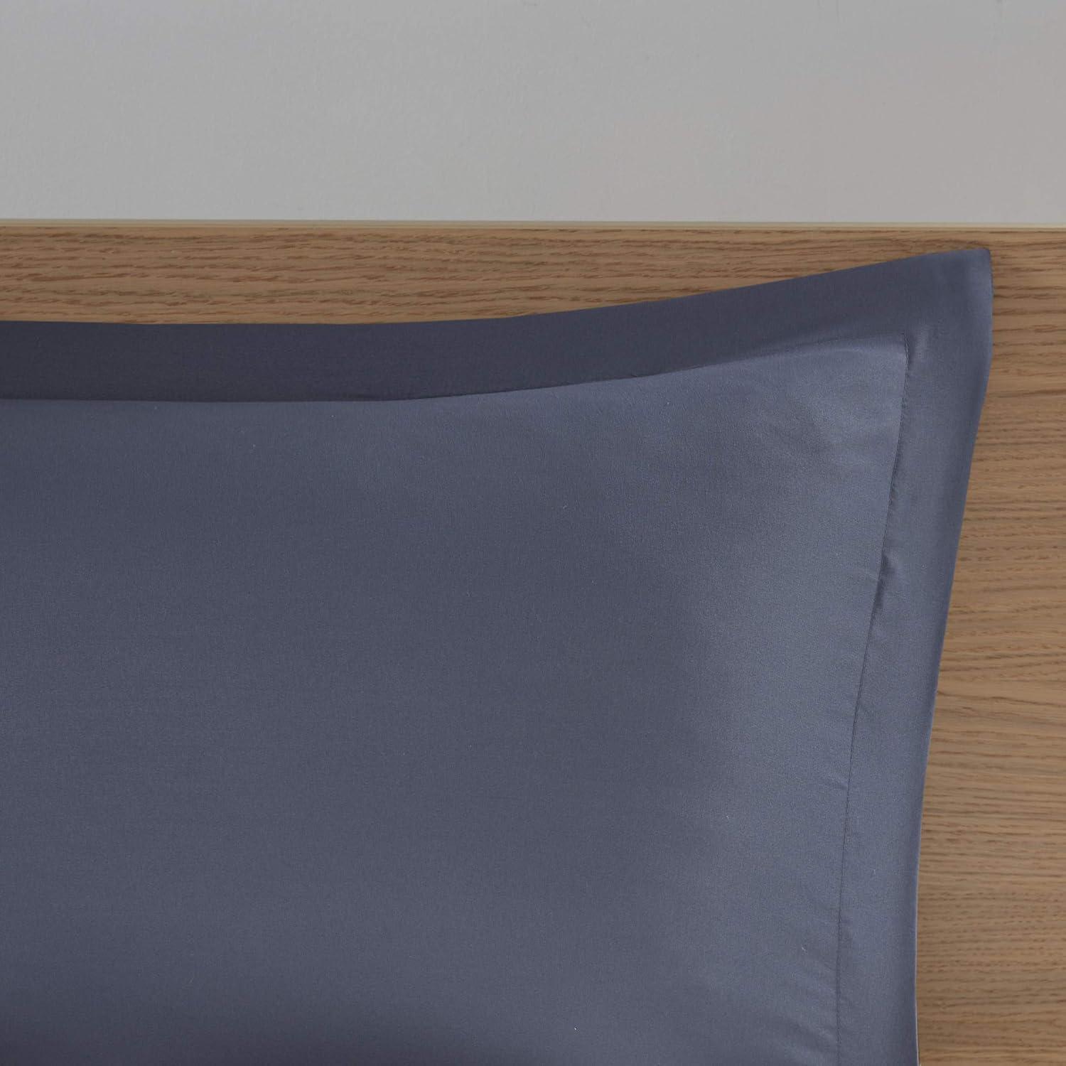 Eddie Full 8pc Complete Bed Set, Including Sheets Blue/Gray: Intelligent Design Microfiber, Hypoallergenic, OEKO-TEX Certified