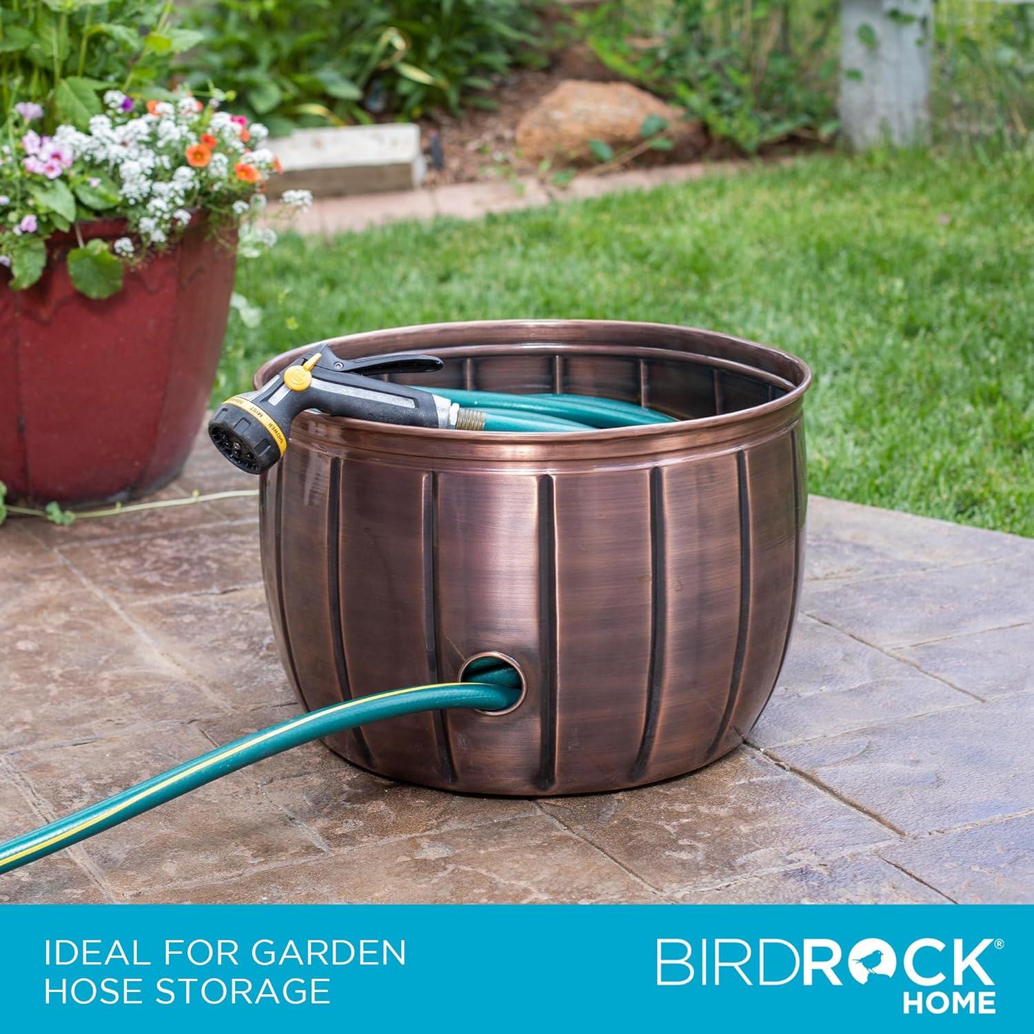 BirdRock Home Metal Container Hose Pot