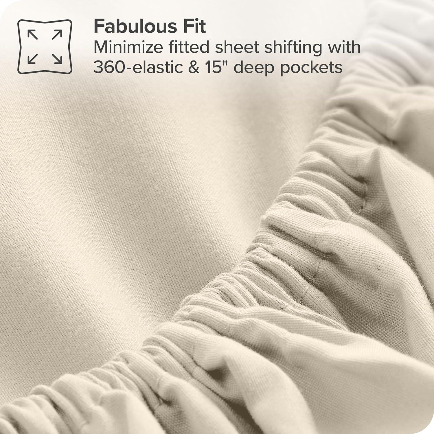 King Double Brushed Bed in a Bag Taupe Comforter Set, Sand Sheet Set by Bare Home