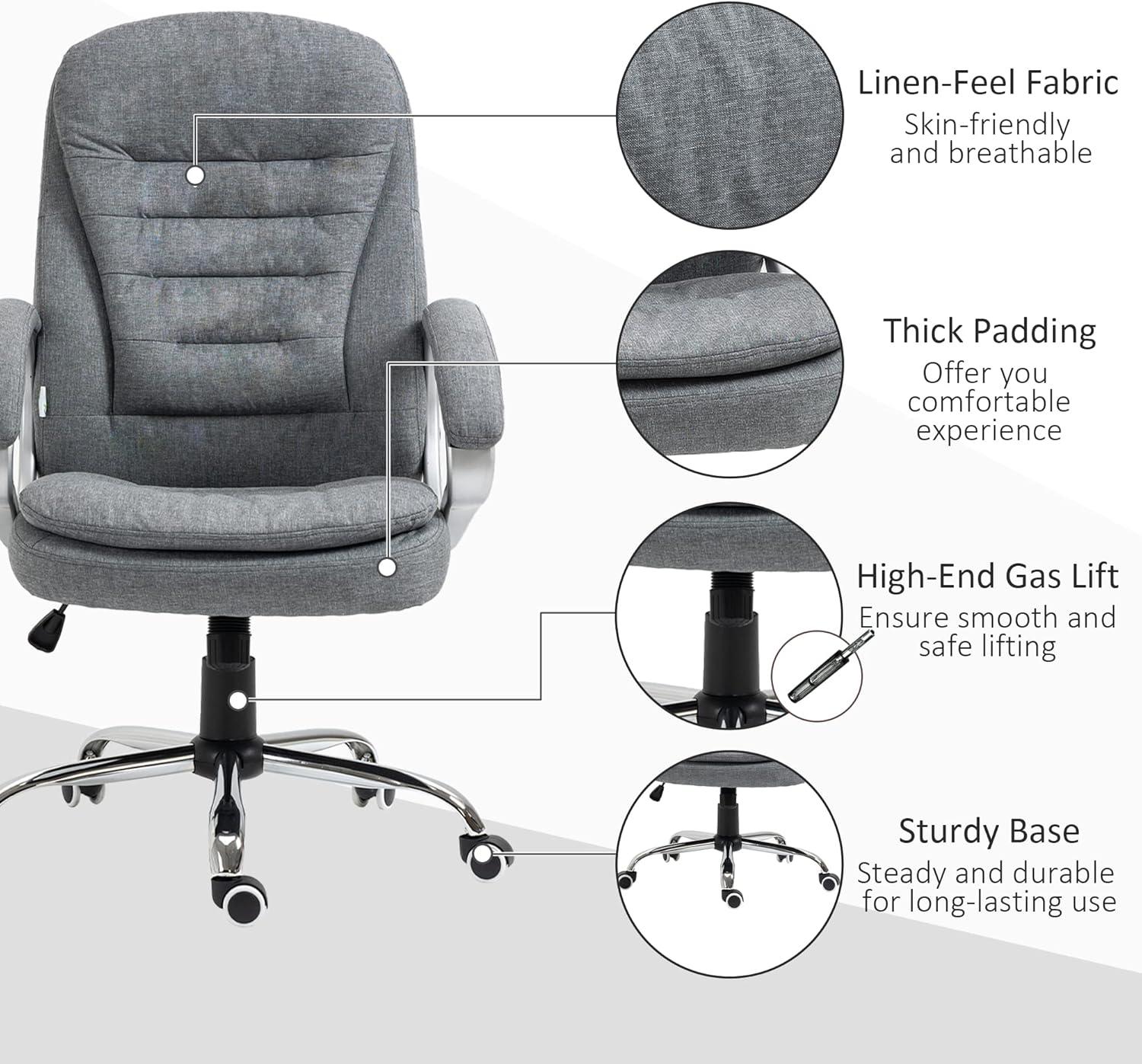 Gray High Back Mesh Fabric Executive Swivel Chair