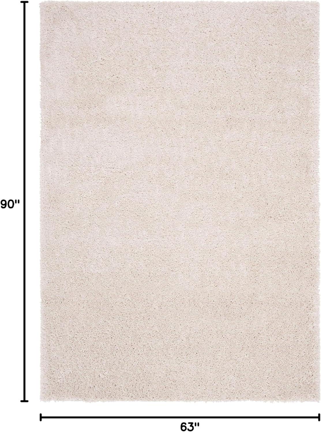 August Shag 900 AUG900 Power Loomed Indoor Area Rug - Beige - 5'3"x7'6" - Safavieh