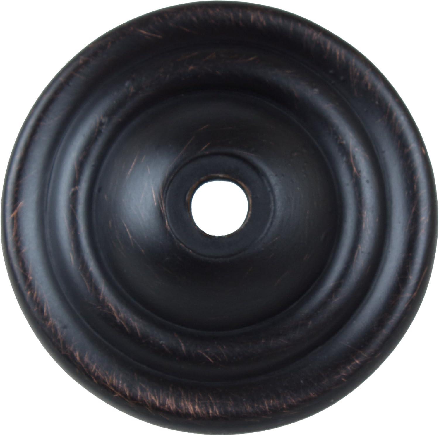 Oil Rubbed Bronze Traditional Round Cabinet Backplate