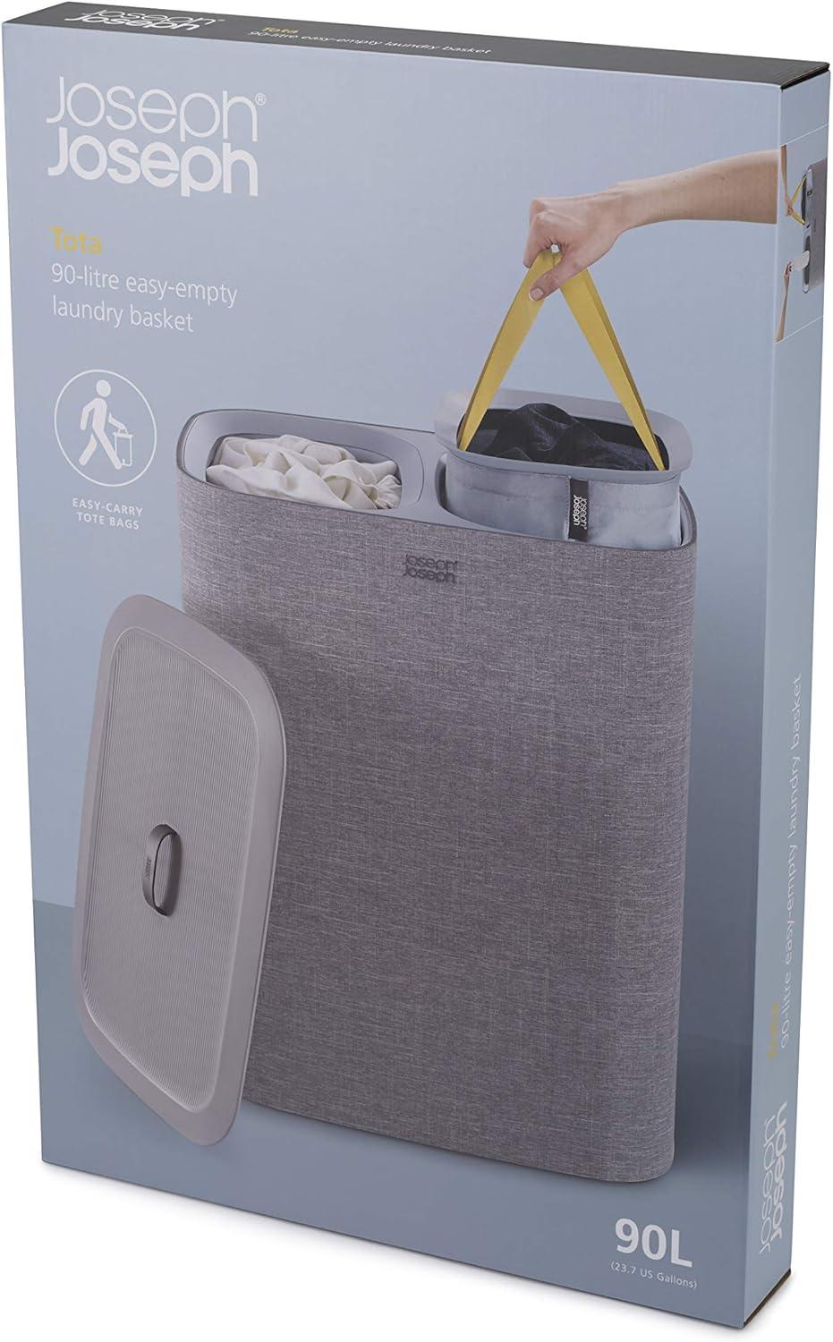 Joseph Joseph Tota Laundry Hamper Separation Basket with Lid