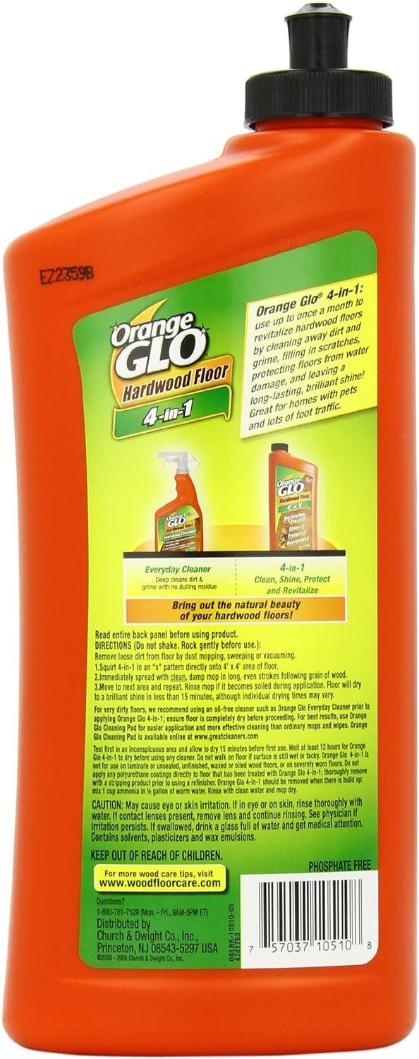Pack of 2 Orange Glo Fresh Orange Scent 4-in-1 Monthly Polish Hardwood Floor, 24 fl oz