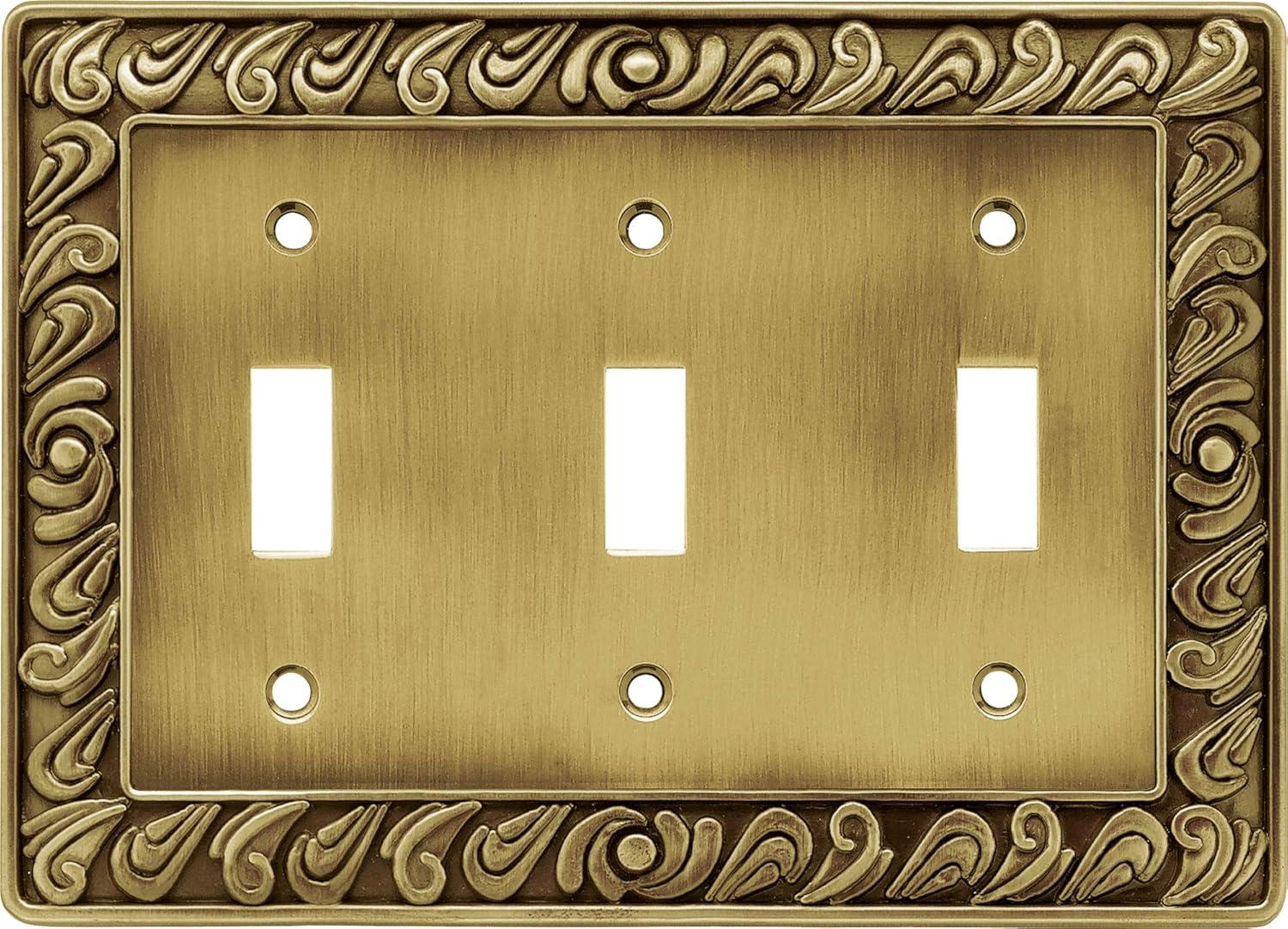 Paisley 3-Gang Toggle Light Switch Wall Plate