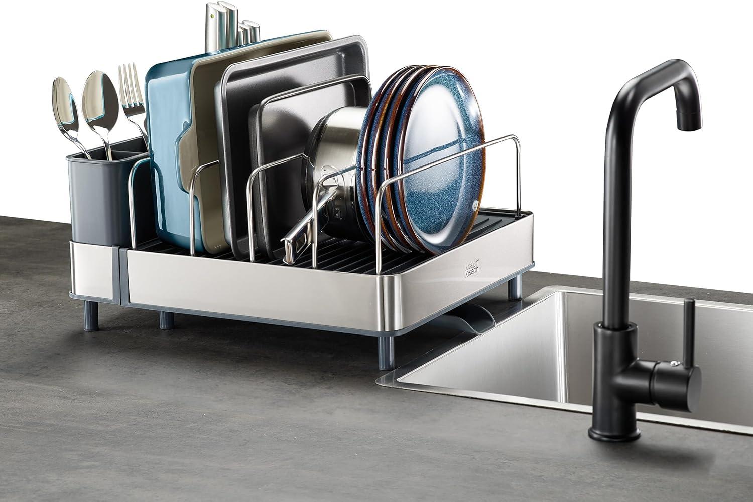 Joseph Joseph Extend Max Steel Expanding Dish Rack for Cookware