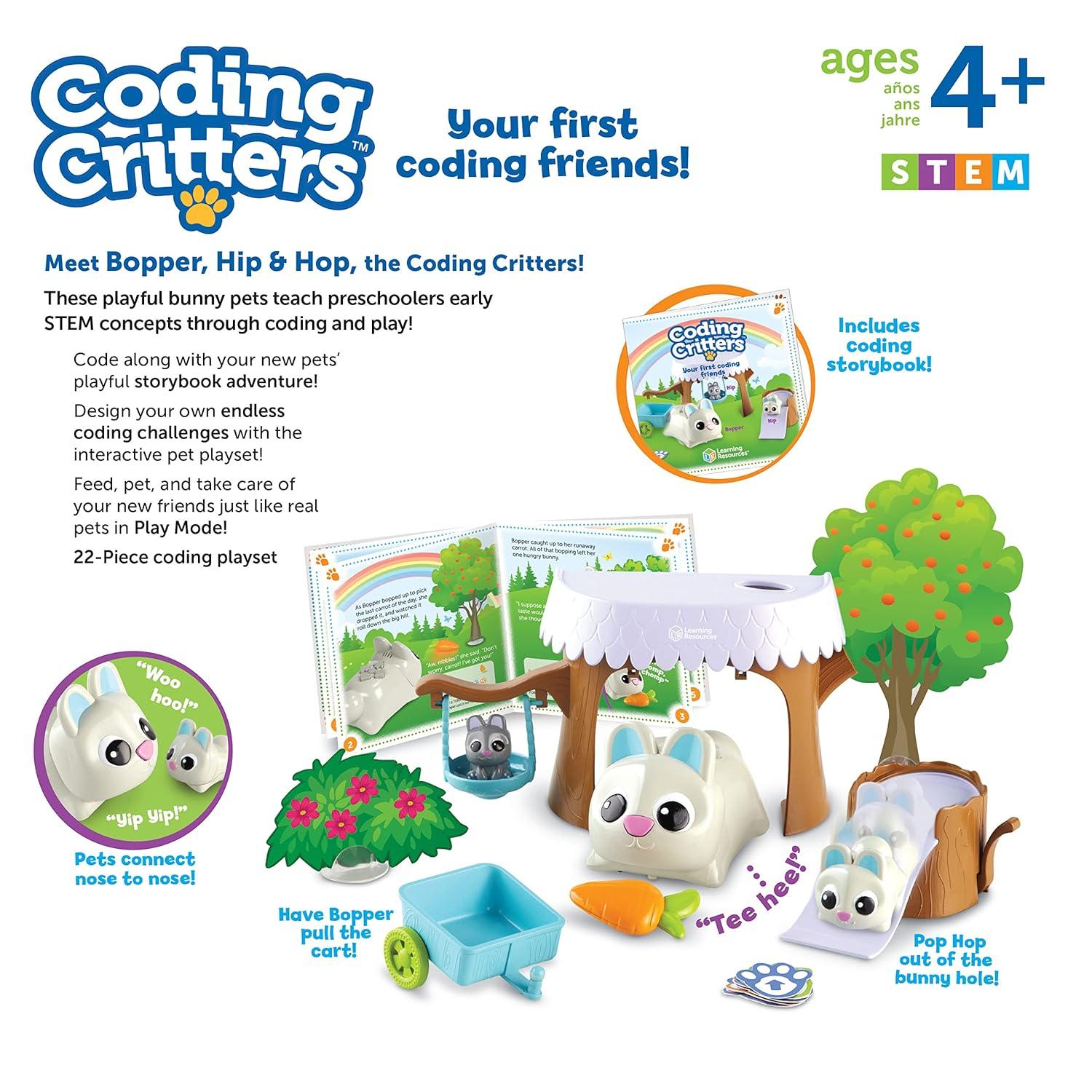 Learning Resources Coding Critters Bopper, Hip & Hop