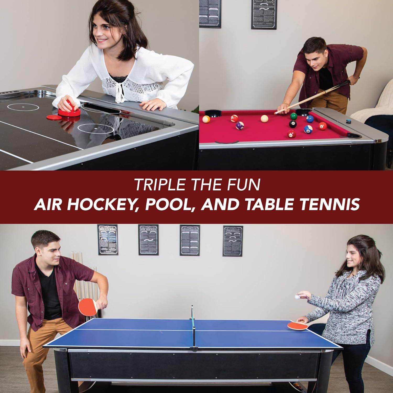 Hathaway Triple Threat 6' 3-in-1 Multi Game Table