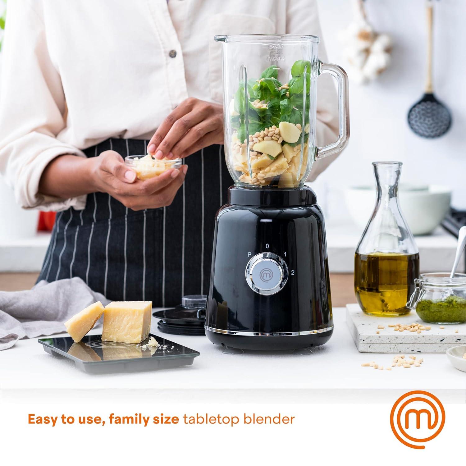 MasterChef 1.1-Qt. 300-Watt 2-Speed Table Blender with Glass Pitcher, VRD91910204001