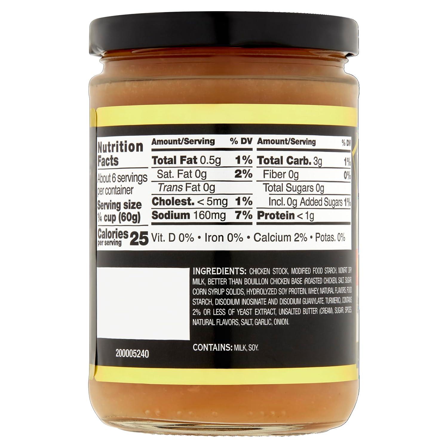 Better Than Gravy, Premium Roasted Chicken Gravy, Shelf-Stable, 12 oz Jar