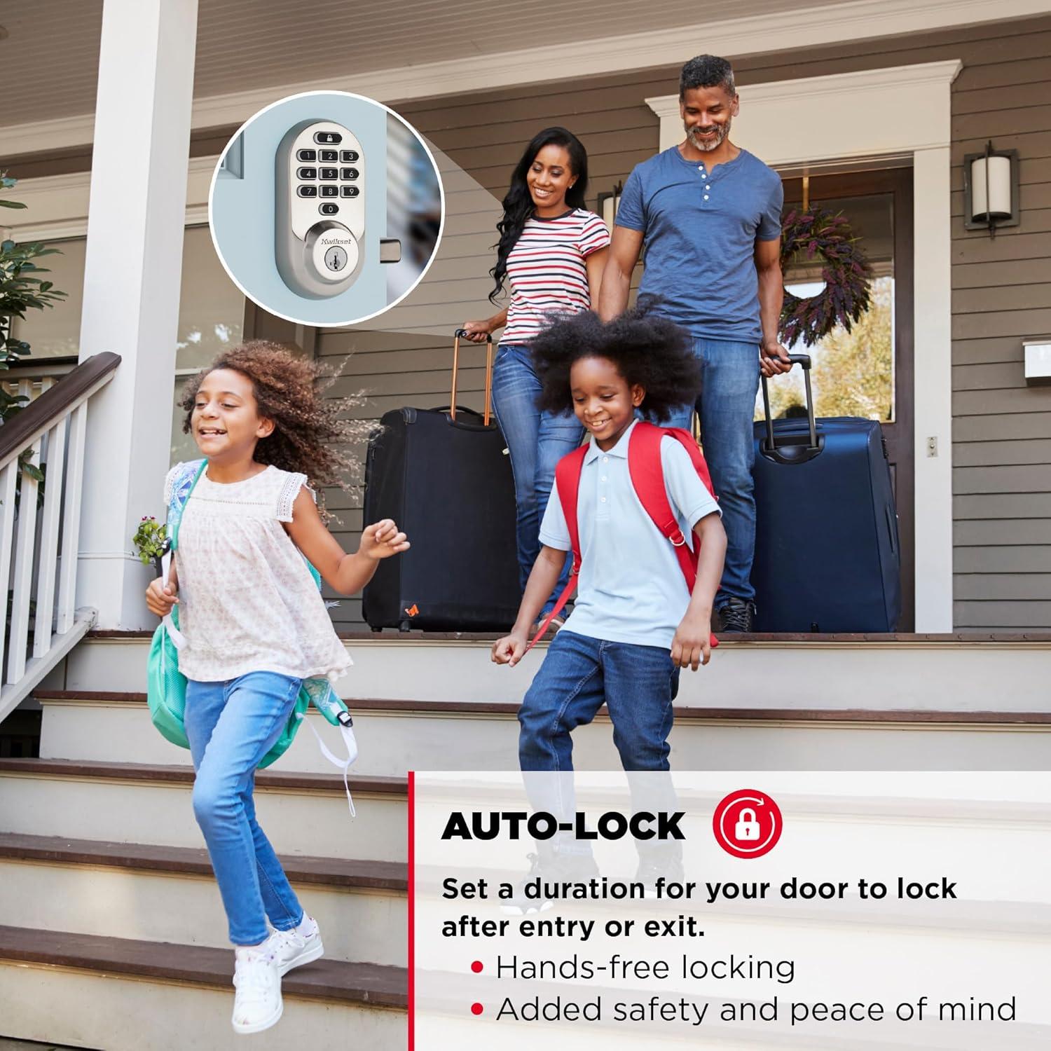 Kwikset 938WIFIKYPD15SMTTPRRCALFD Halo Wi-Fi Smart Lock Keypad Single Cylinder Deadbolt with Smartkey Security