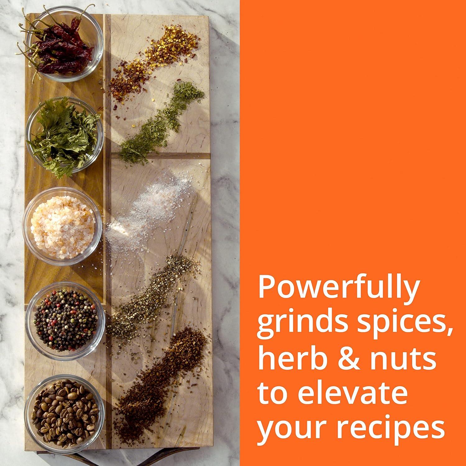 Krups Fast-Touch Stainless Steel Coffee and Spice Grinder, GX204