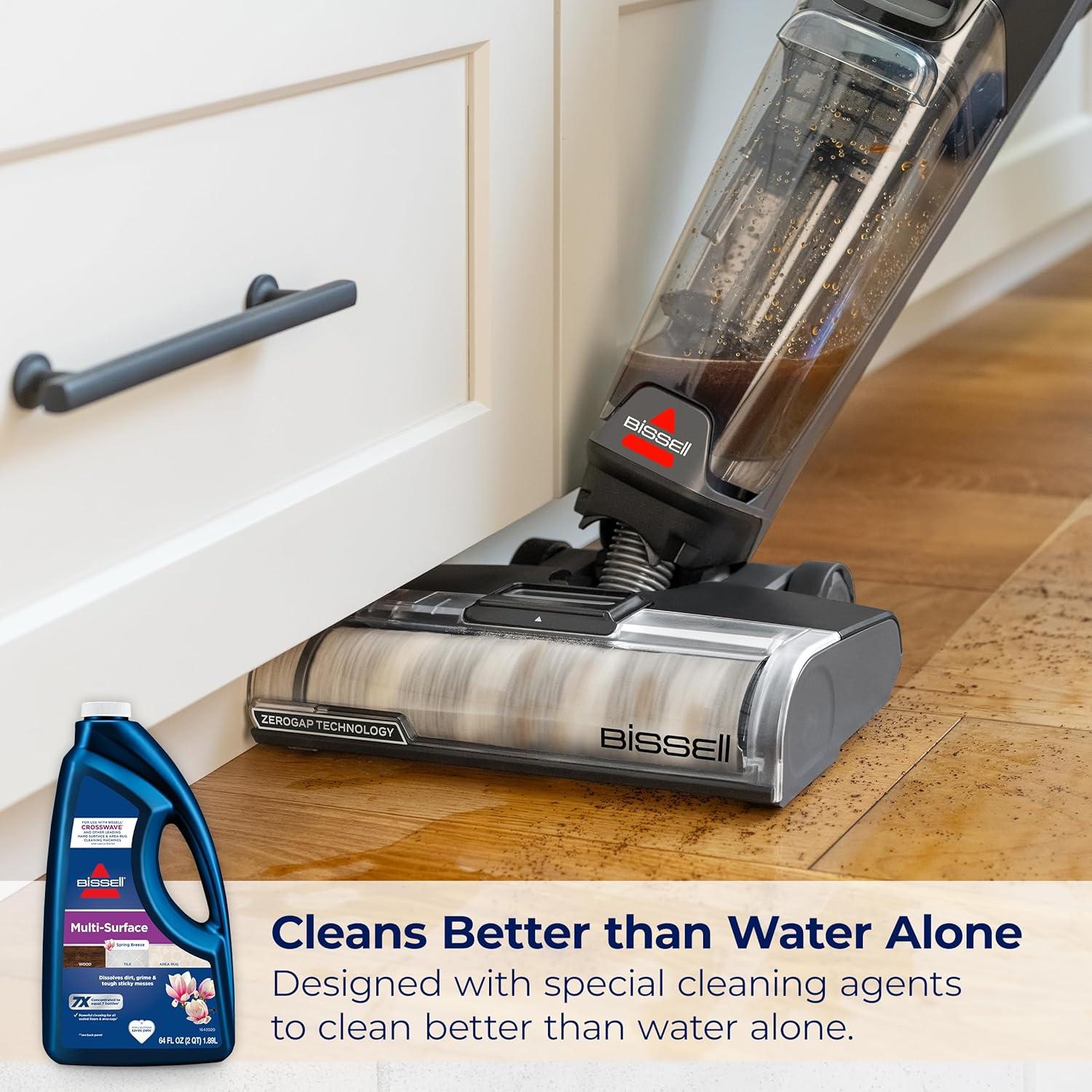 BISSELL 64 oz. CrossWave & SpinWave Multi-Surface Floor Cleaning Formula – 17891: Carpet & Tile Cleaner Solution