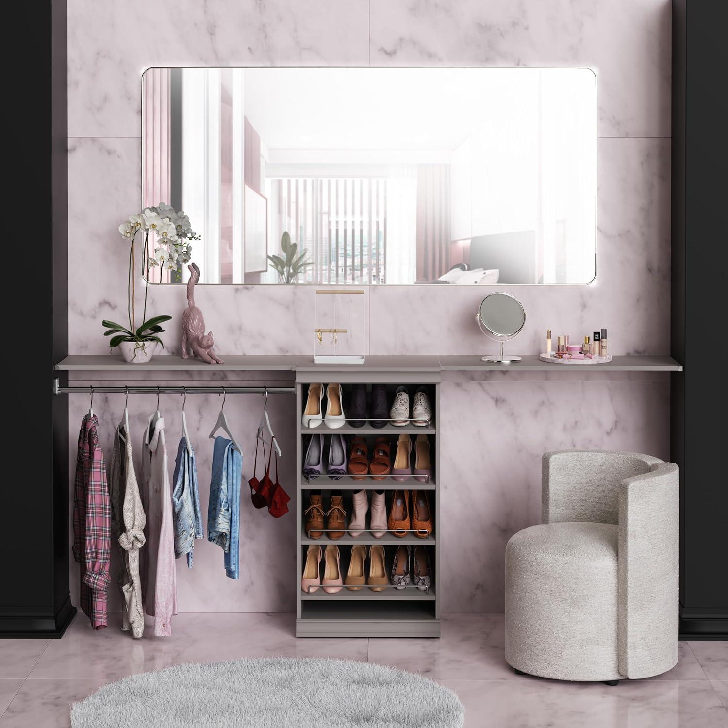 Modular Storage 36.02" W Shelf & Closet Rod