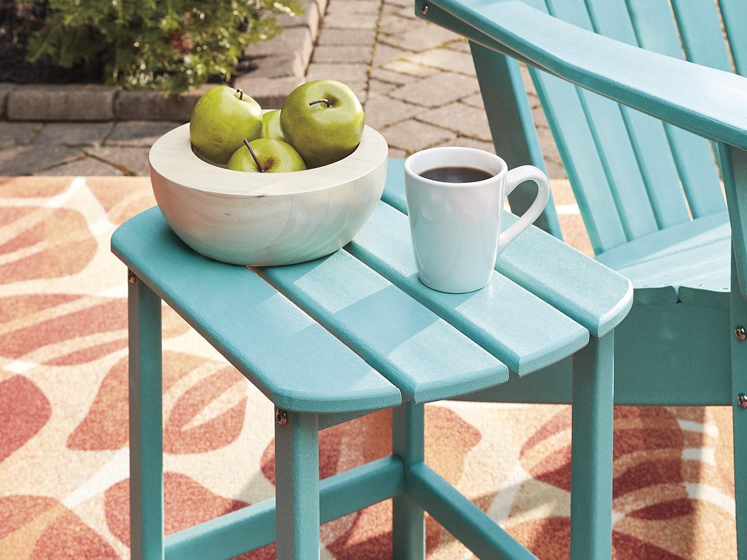 Signature Design by Ashley Contemporary Sundown Treasure End Table  Turquoise