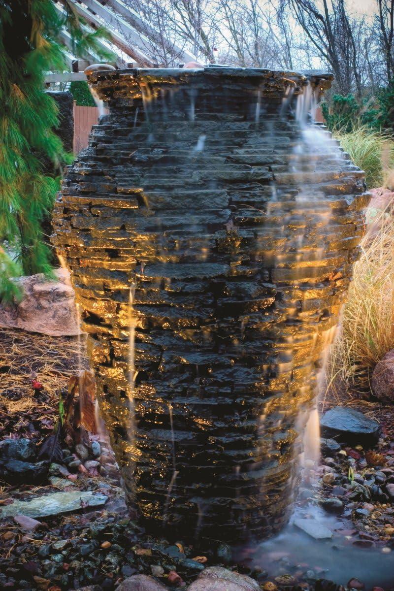 Aquascape Medium Stacked Slate Urn Landscape Fountain Kit