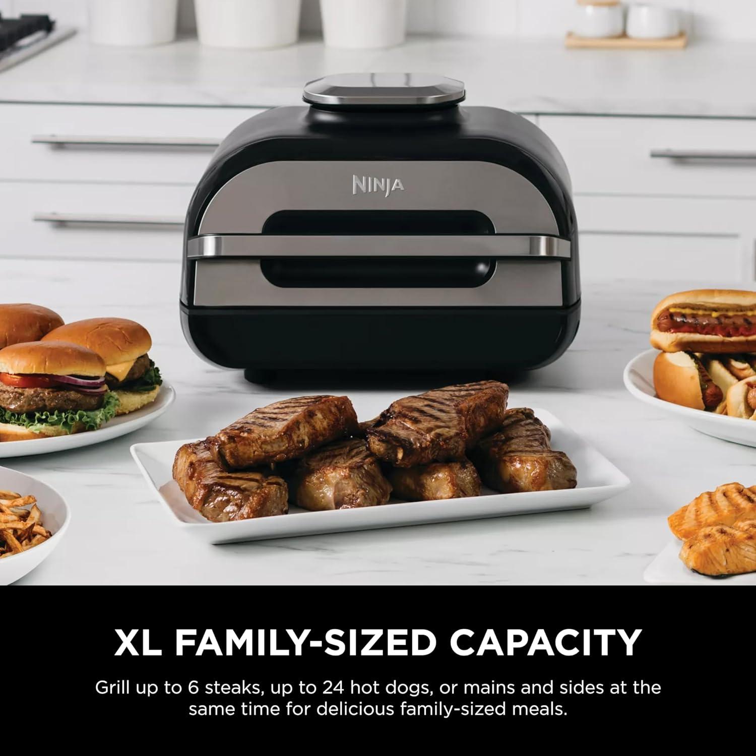 Ninja Ninja Foodi Smart XL 6-in-1 Indoor Grill with 4-qt Air Fryer, Roast, Bake, Broil, & Dehydrate