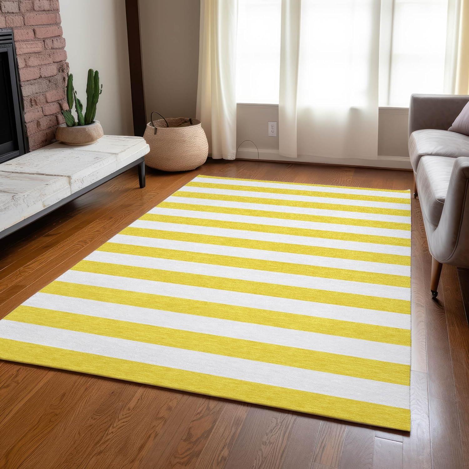 Chantille ACN528 Yellow 3 x 5 Rug