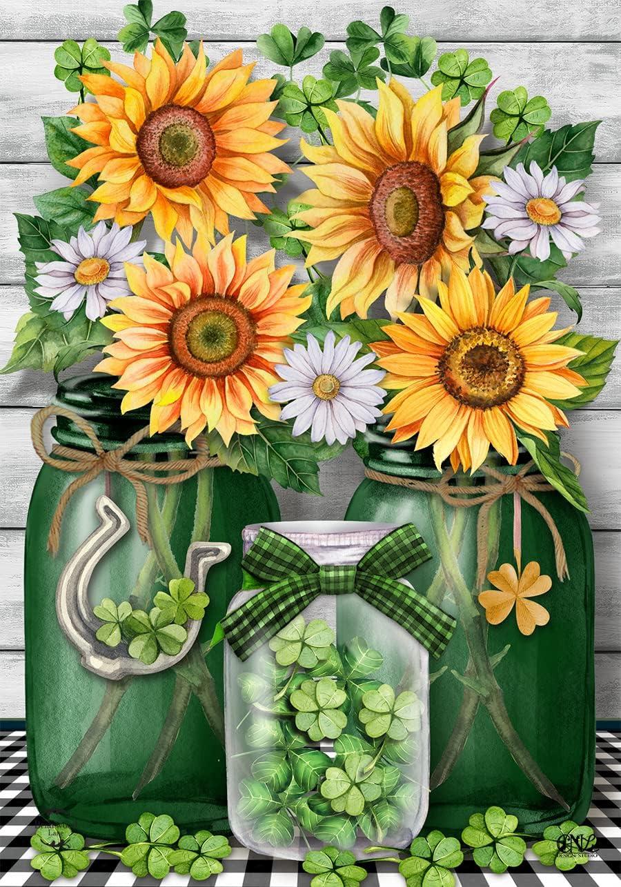 Briarwood Lane Irish Mason Jars St. Patrick's Day House Flag
