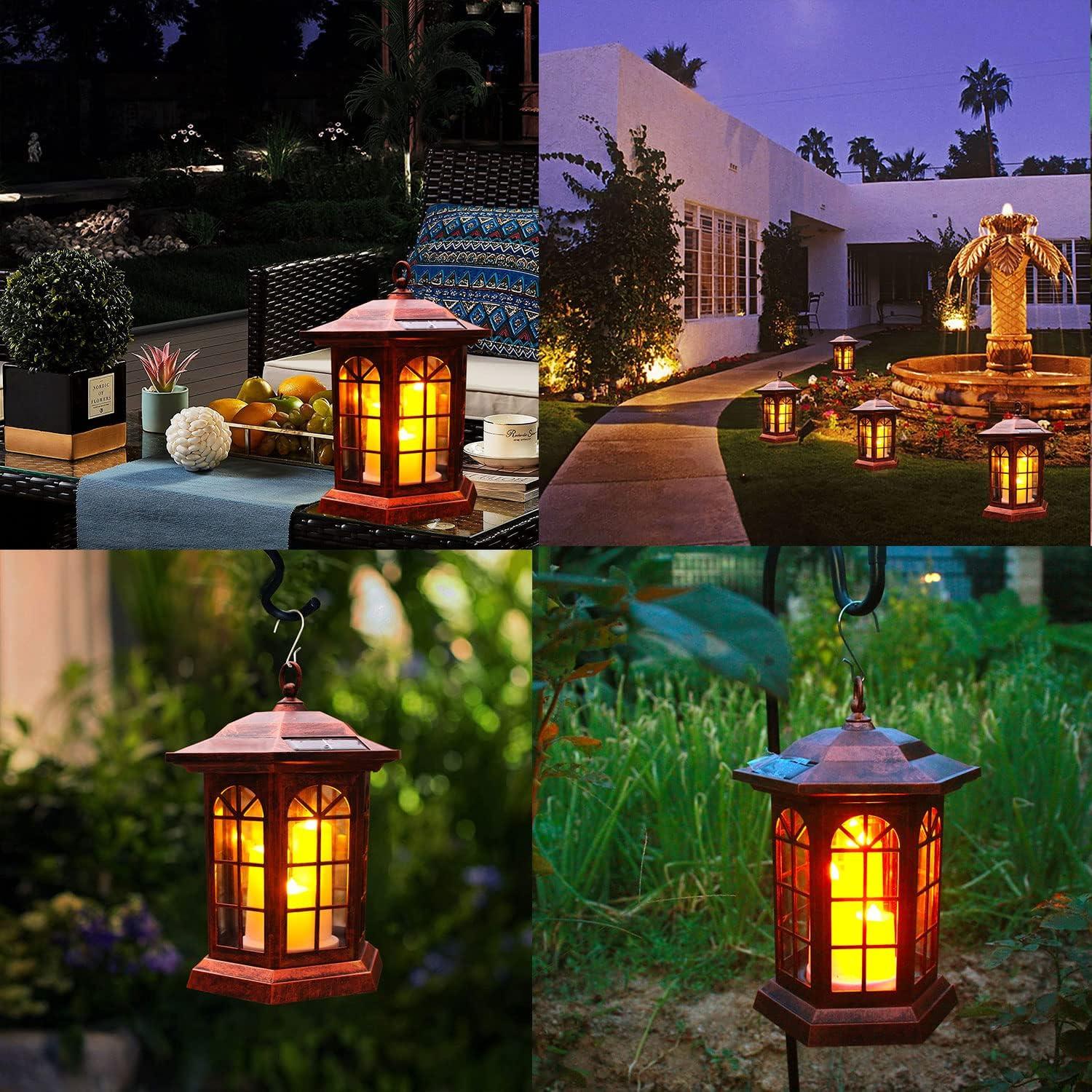 7.48'' Solar Powered Integrated LED Outdoor Hanging Light