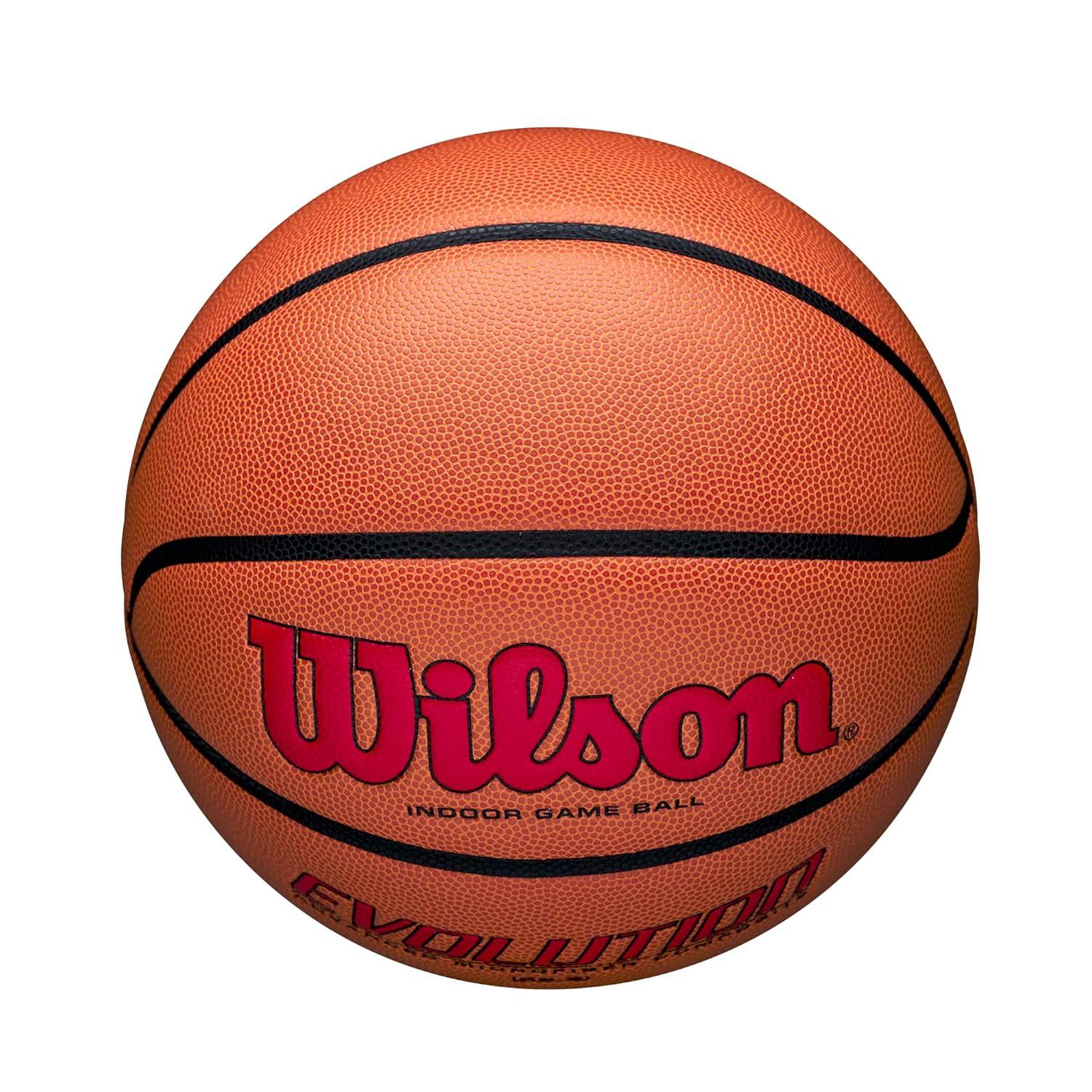 Wilson 28.5'' Evolution Game Basketball - Scarlet