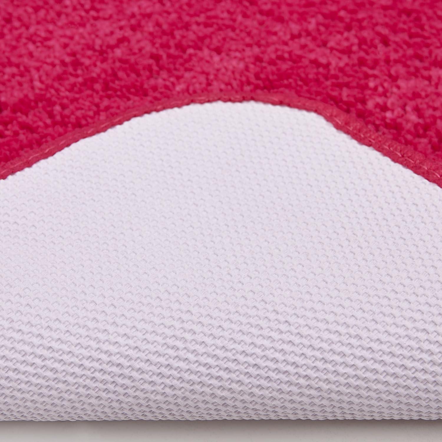 Mohawk Home Machine Washable Pure Perfection Bath Rug, Raspberry (1' 8" x2' 10")