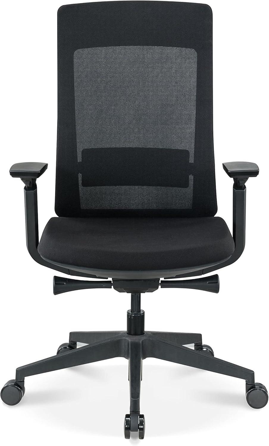 Elevate White Frame Gray Mesh High Back Executive Office Chair