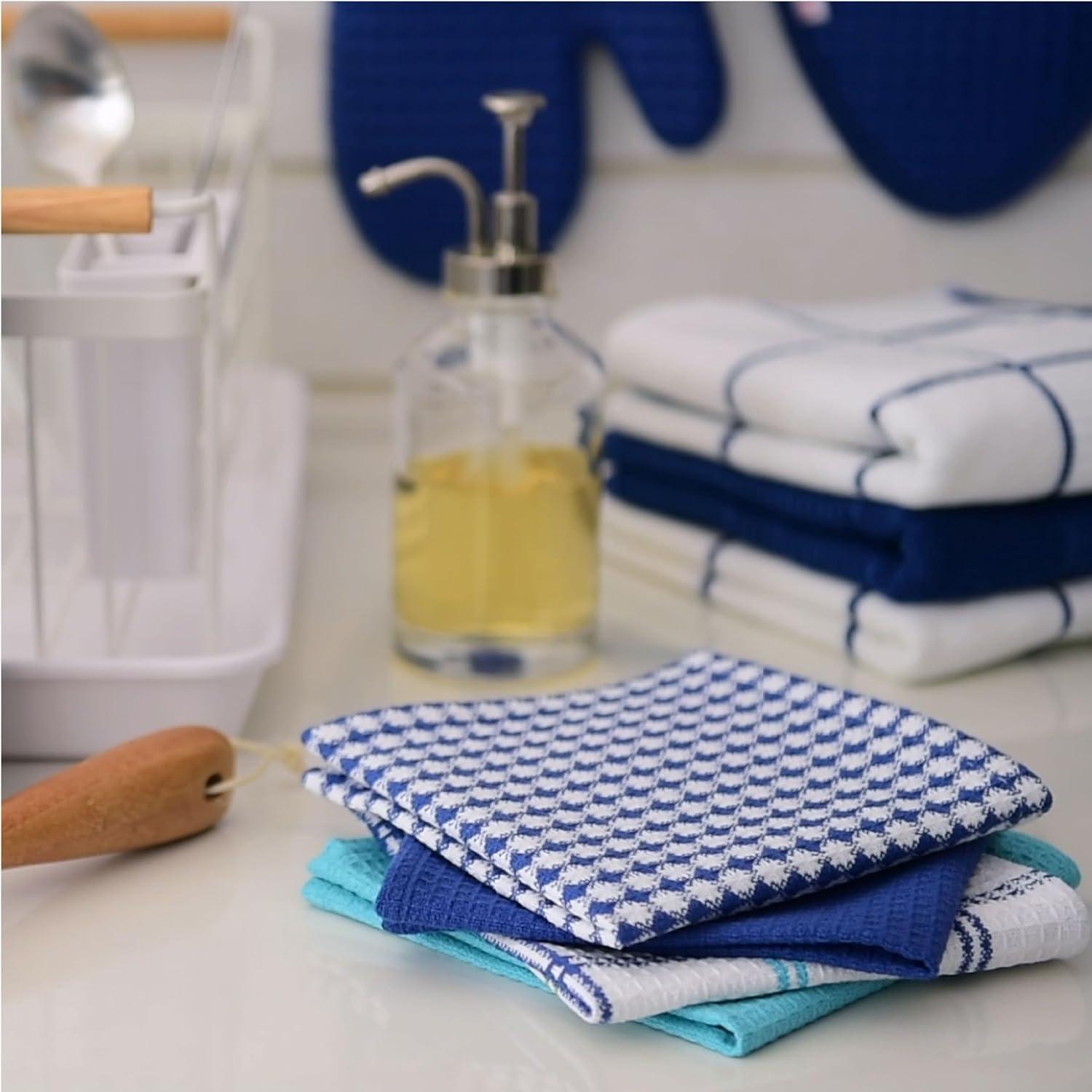 T-fal Flat Waffle Kitchen Dishcloth Set