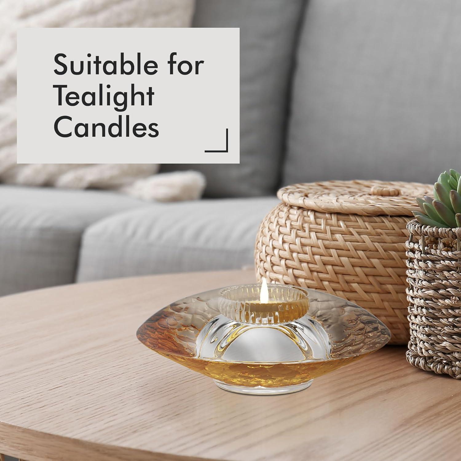 Orrefors Discus 1.75'' H Crystal Tabletop Votive Holder