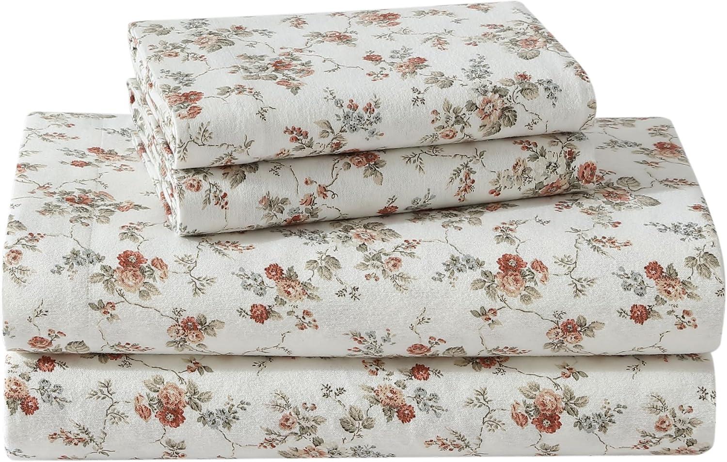 Laura Ashley Laura Ashley Cotton Flannel Cozy Sheet Sets