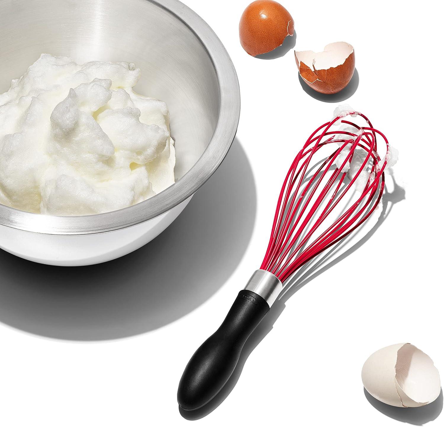 OXO Good Grips 9-Inch Silicone Whisk - Red
