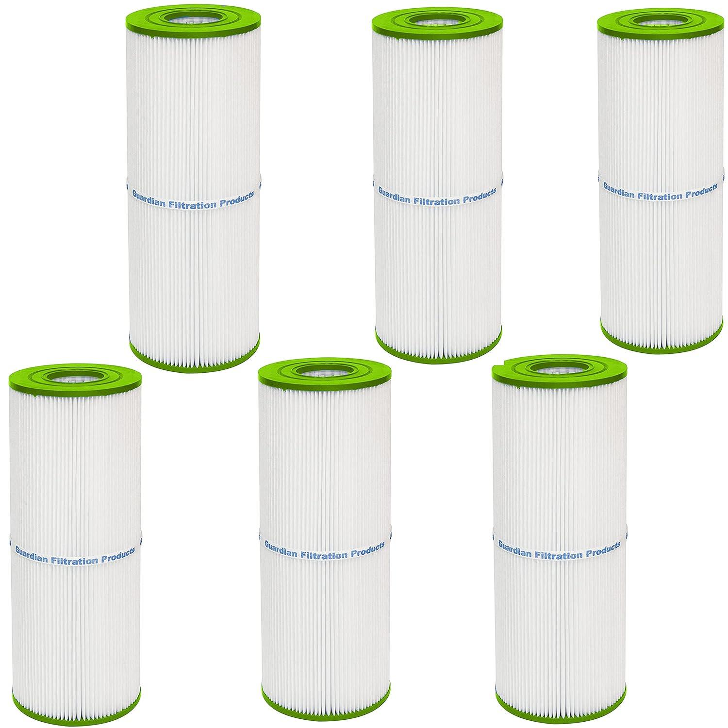 Guardian Filtration Products Spa Filter Cartridge 413-106-06 Six-Pack Replacement for Pleatco PRB50IN, Unicel C-4950, Filbur FC-2390