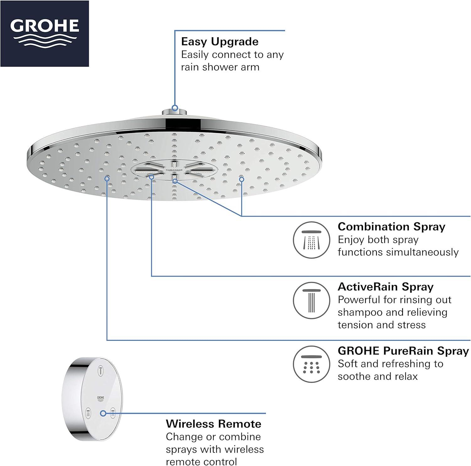 Rainshower SmartConnect Multi Function Adjustable Shower Head