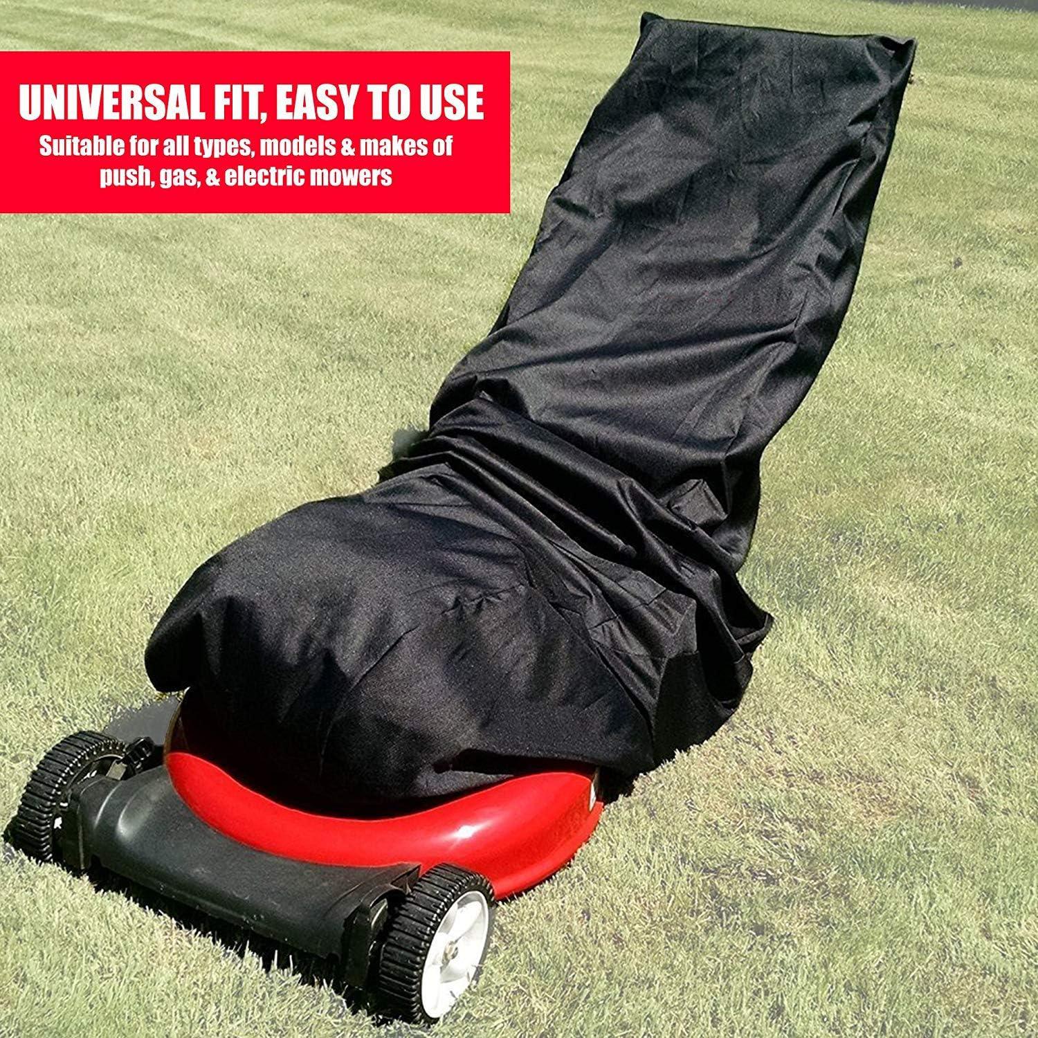 Lawn Mower Cover, Waterproof Heavy Duty Push Mower Covers Outdoor, Dust UV Protection,  Lawn Mower Cover with Drawstring & Cover Storage Bag for Universal Fit