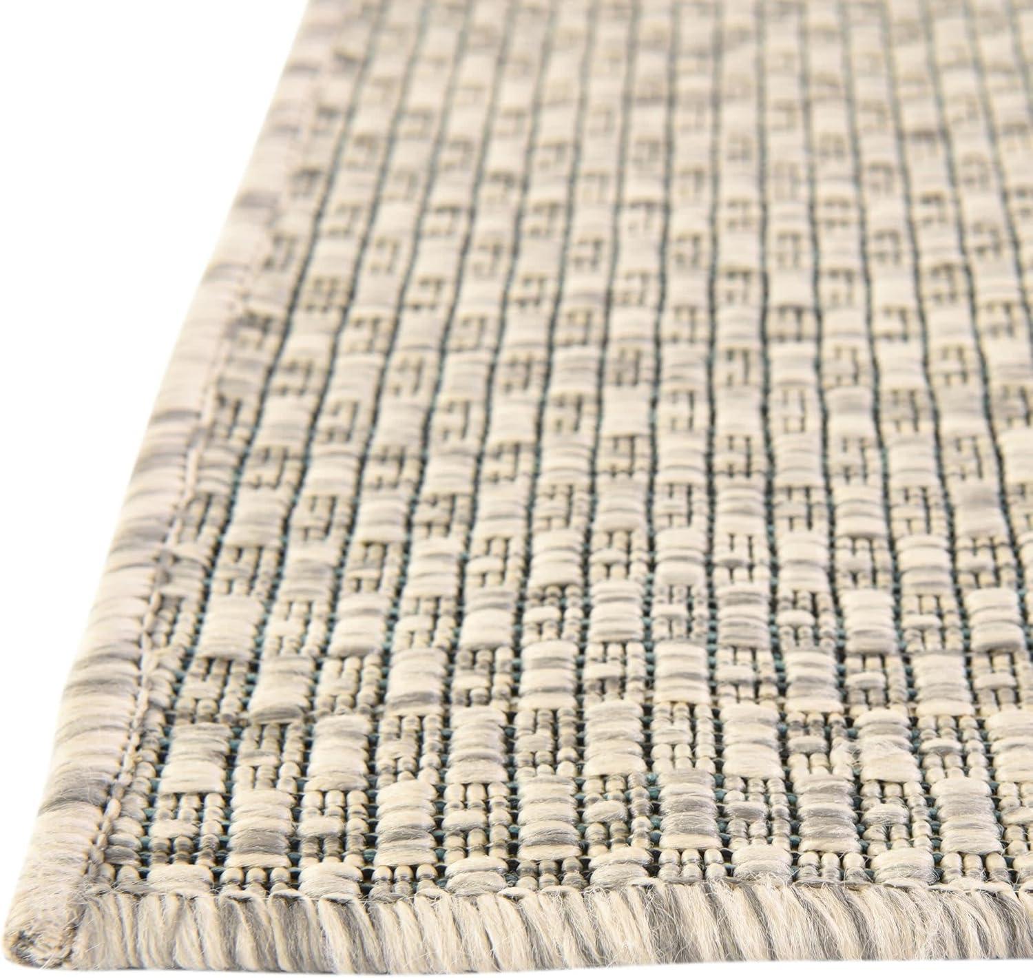 Unique Loom Outdoor Solid Solid Woven Area Rug