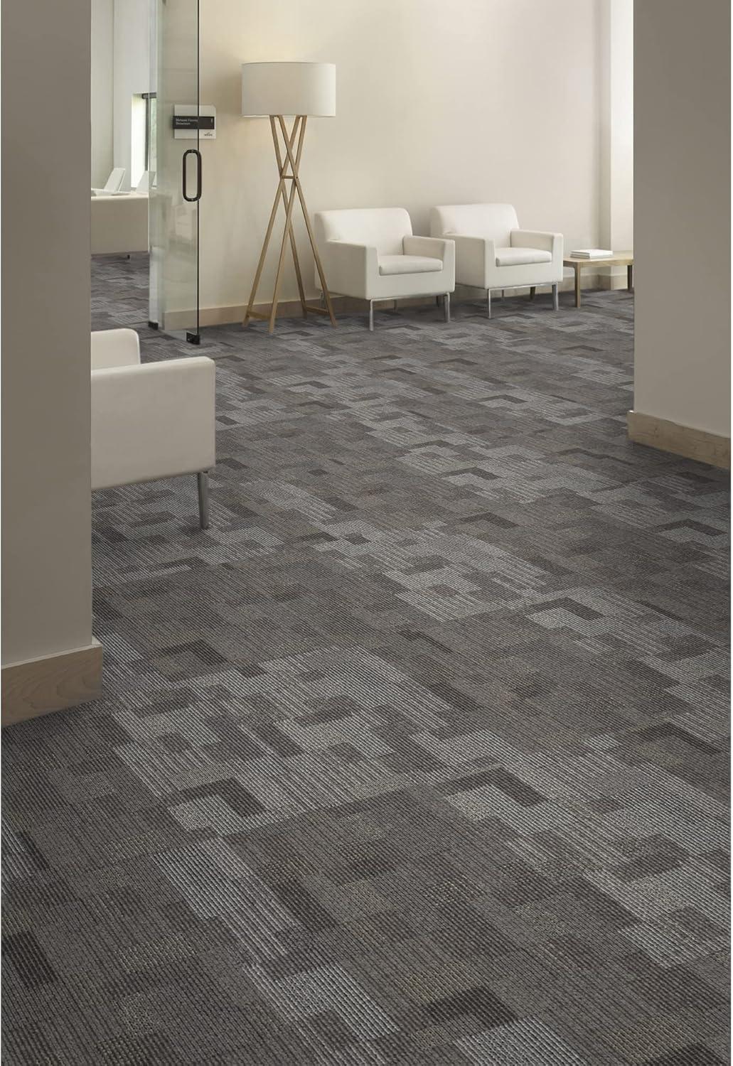 Mohawk Basics 24" x 24" Carpet Tile Sample with EnviroStrand™ PET Fiber in Stone Walk (1 piece)