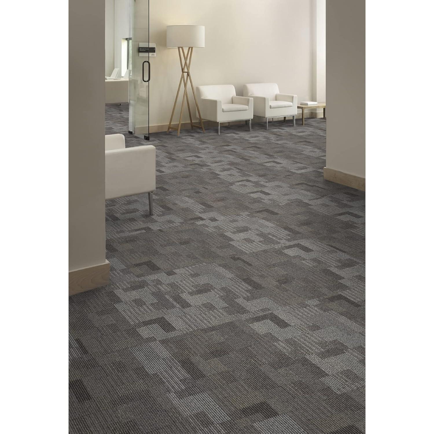 Mohawk Basics 24" x 24" Carpet Tile Sample with EnviroStrand™ PET Fiber in Stone Walk (1 piece)