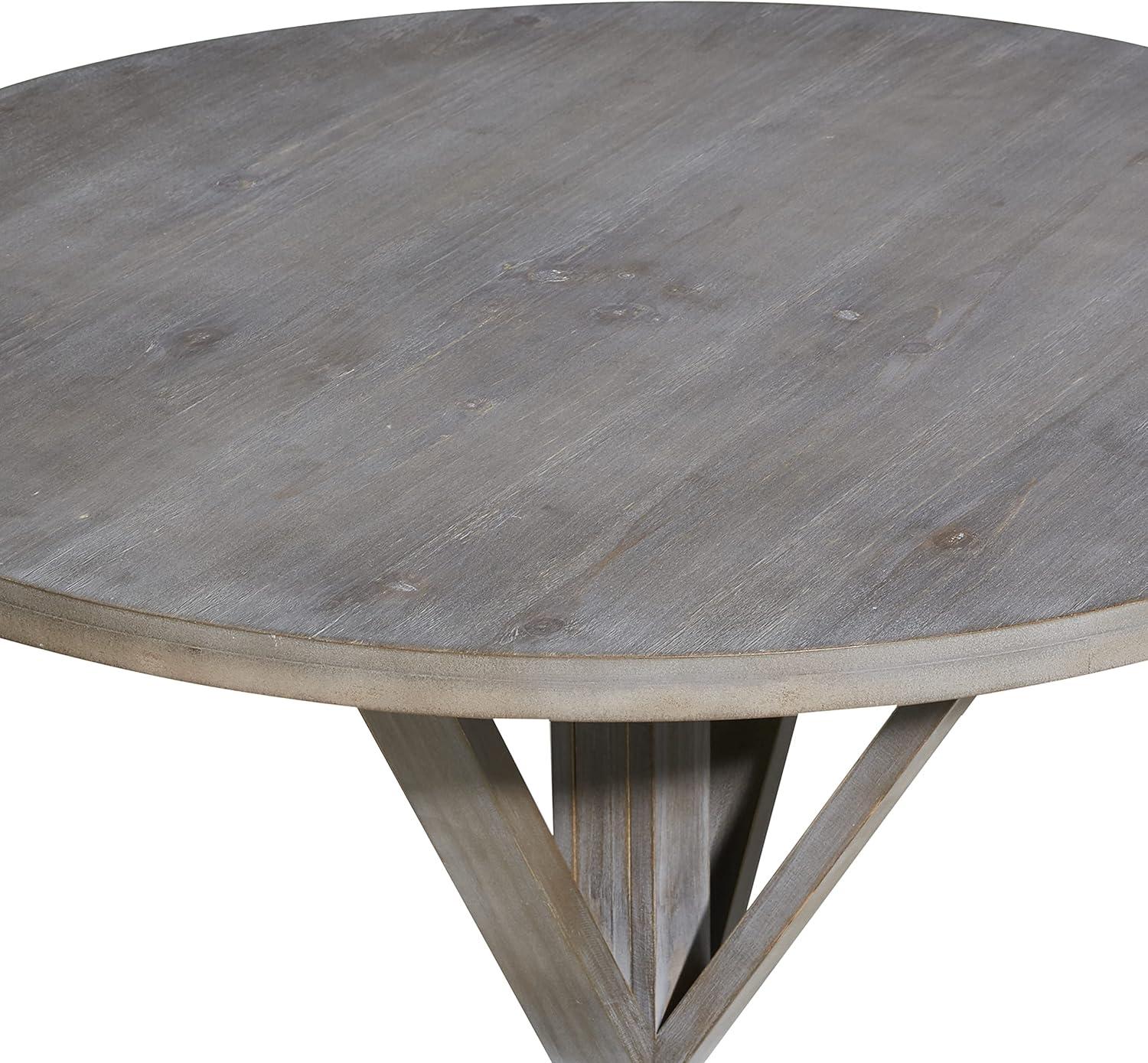 31" x 29" Farmhouse Wood Accent Table - Olivia & May