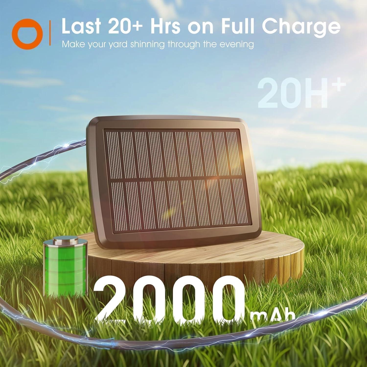 addlon 31FT (25+6) Solar String Lights with Remote, 13 Shatterproof G40 Bulbs, Solar Powered & USB Charging Patio Lights, Dimmable Waterproof Solar Light Outdoor for Camping Porch Backyard Party Decor