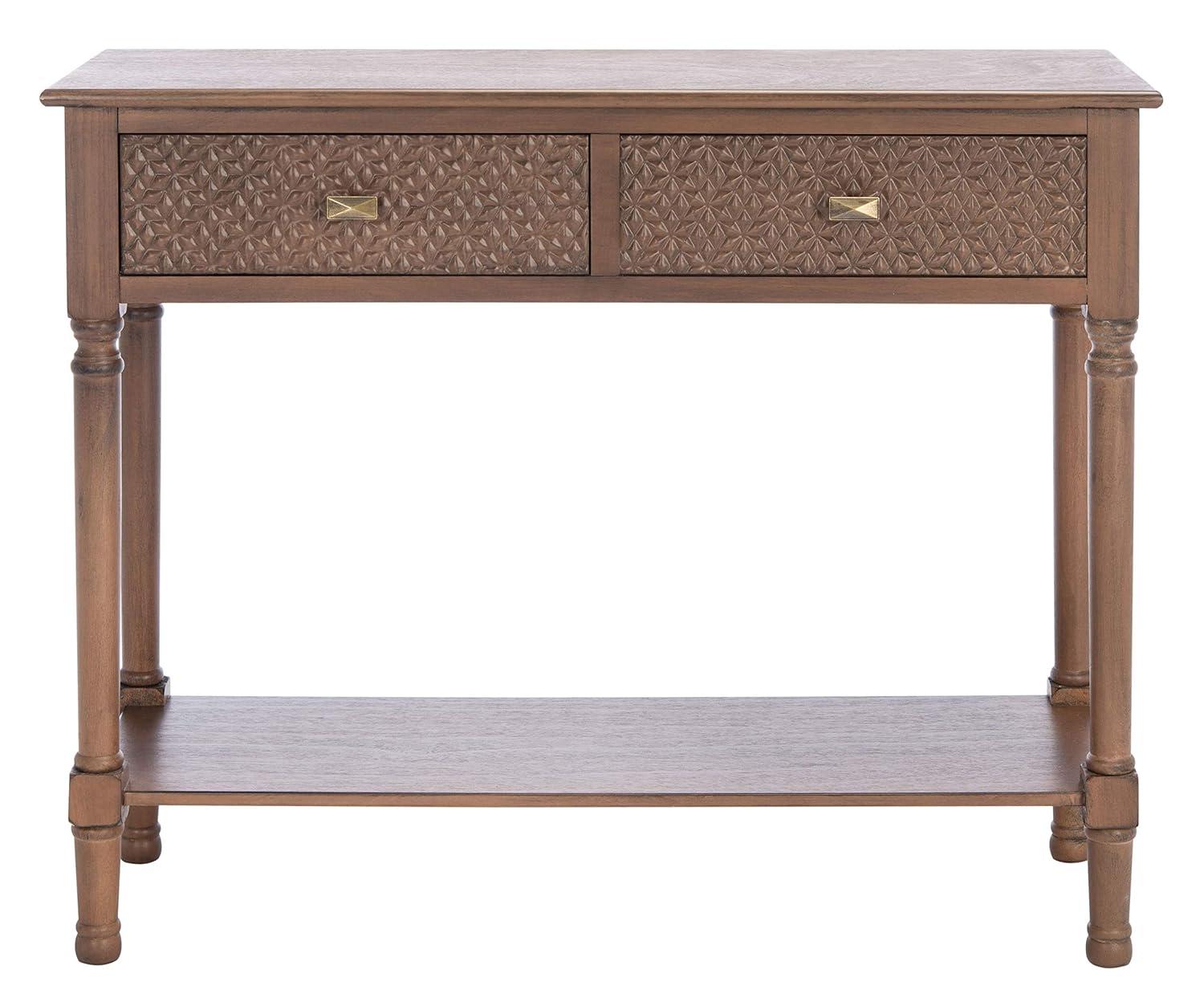 Halton 2 Drawer Console Table - CNS5718C - Brown - Safavieh