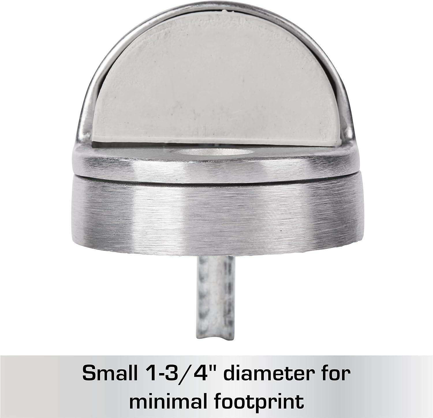 BRINKS Commercial - Dome Floor Door Stop, Satin Chrome Finish - Non-Obtrusive Option to Protect Doors and Walls